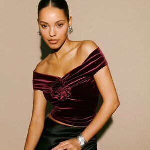 NWOT Reformation Emerald Knit Top